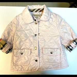 Burberry quilted jacket for baby girl